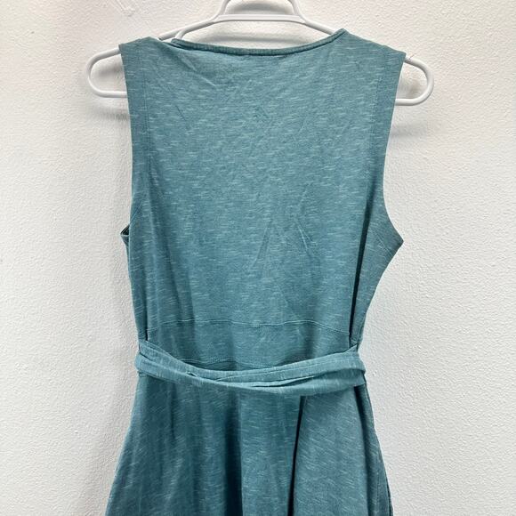Toad&Co Cue Wrap Long Sleeve Dress Teal Med - Picture 6 of 12